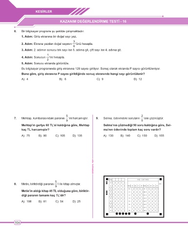 page 105 ata yayincilik 5 sinif ben