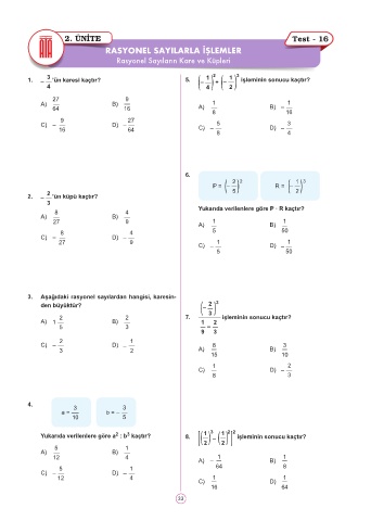 page 34 ata yayincilik 7 sinif matematik yaprak test