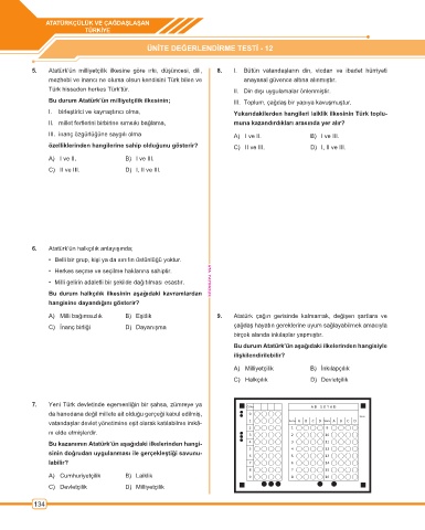 page 135 ata yayincilik 8 sinif ben