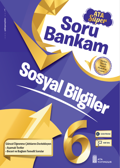 6. Sınıf Sosyal Bilgiler Ata Süper Soru Bankam - Yeni Baskı Kapak Resmi