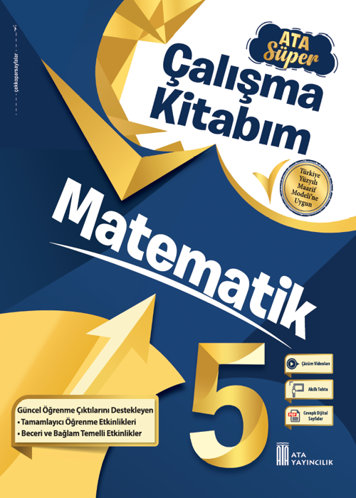 5. Sınıf Matematik Ata Süper Çalışma Kitabım - Yeni Baskı Kapak Resmi