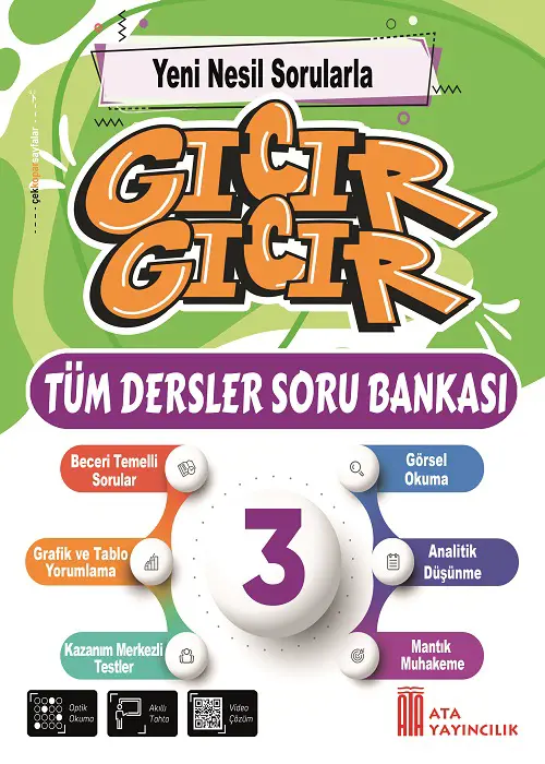 3. Sınıf Gıcır Gıcır Tüm Dersler Soru Bankası Kapak Resmi