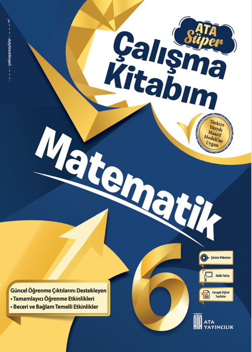 6. Sınıf Matematik Ata Süper Çalışma Kitabım - Yeni Baskı Kapak Resmi