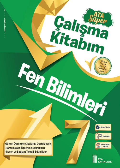 7. Sınıf Fen Bilimleri Ata Süper Çalışma Kitabım - Yeni Baskı Kapak Resmi