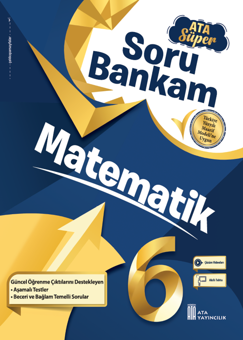 6. Sınıf Matematik Ata Süper Soru Bankam - Yeni Baskı Kapak Resmi