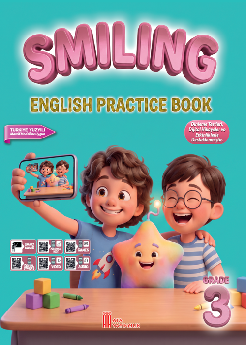 3. Sınıf Smiling English Practice Book - Yeni Kapak Resmi