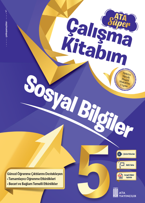 5. Sınıf Sosyal Bilgiler Ata Süper Çalışma Kitabım - Yeni Baskı Kapak Resmi