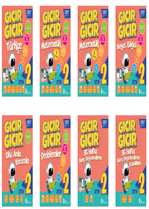 2. Sınıf Gıcır Gıcır 8'li Set Yeni Kapak Resmi